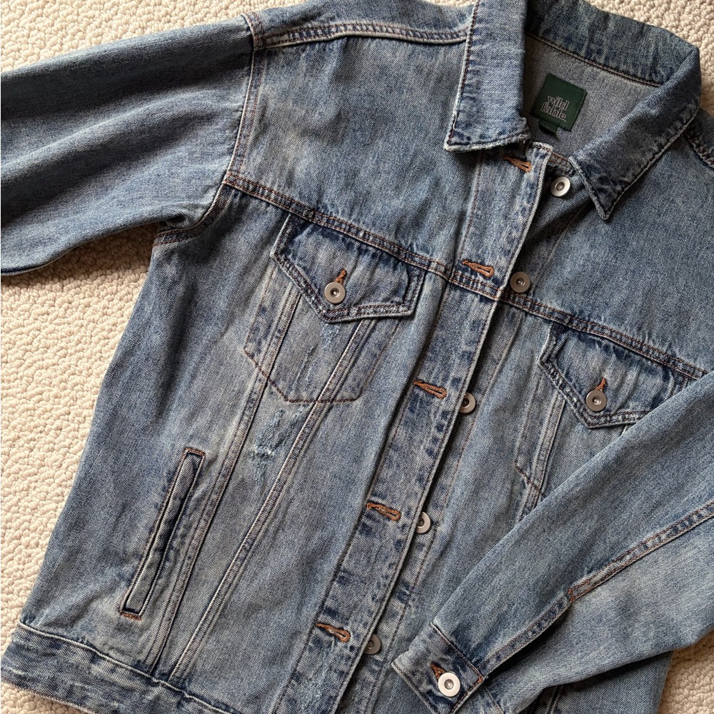 Wild Fable Medium Wash Oversize Denim Jacket